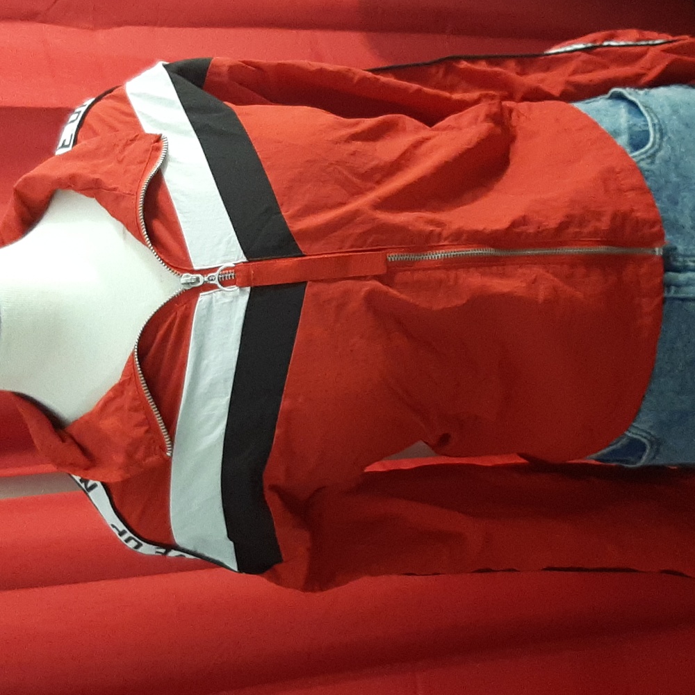 Red Cropped Jacket